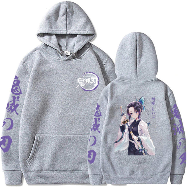 Sweat Shinobu Kocho Demon Slayer Adulte Homme Femme Manches Longues