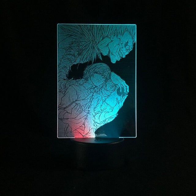 Lampada luminosa Death Note di Yagami e Ryuk