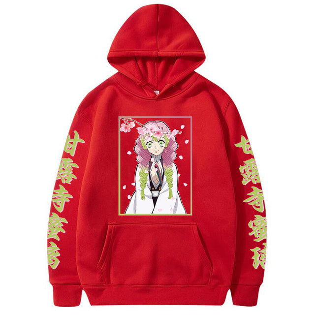 Sweat à Capuche Demon Slayer Mitsuri Adulte Homme Femme Manches Longues