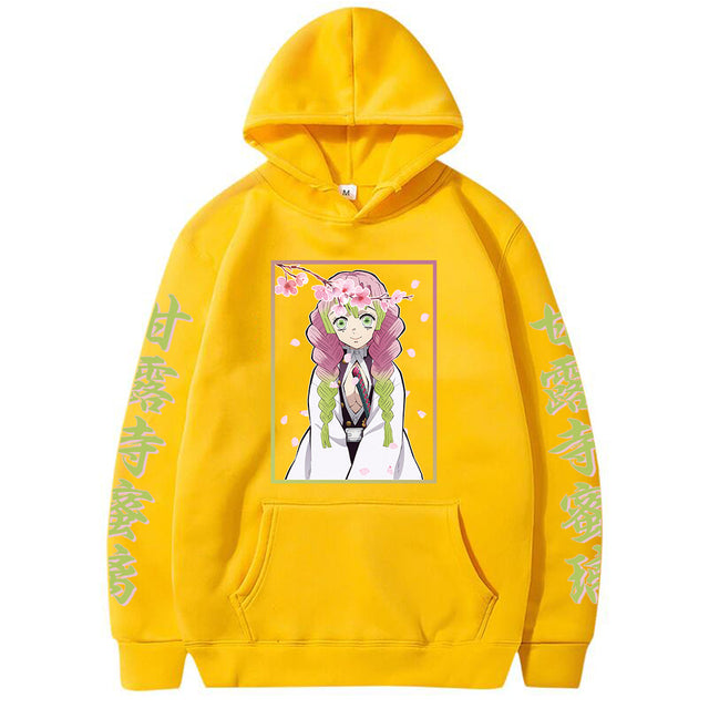 Sweat à Capuche Demon Slayer Mitsuri jaune