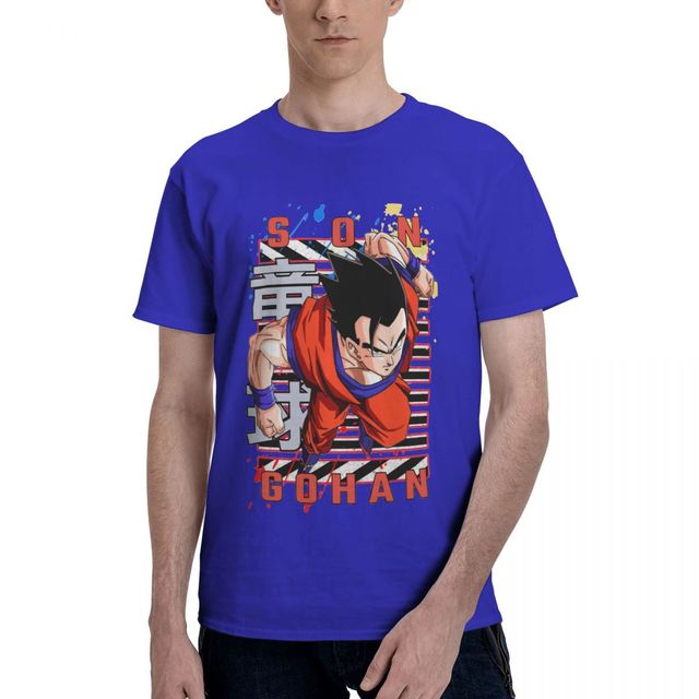 Ultimatives Gohan T-Shirt Dragon Ball Manga beflockt Erwachsene Männer Frauen kurze Ärmel