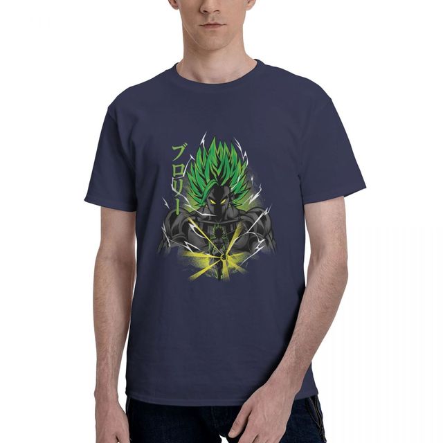 T-shirt Broly Dragon Ball Manga Floqué Adulte Homme Femme Courtes Manches