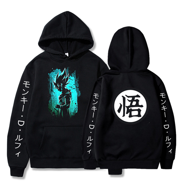 Sweat A Capuche Goku Ultra Instinct Manga Dragon Ball Z Adulte Homme Femme Longues Manches noir