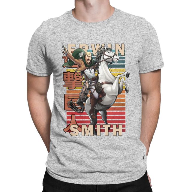 T-Shirt Maglietta L'Attacco dei Giganti Erwin Smith