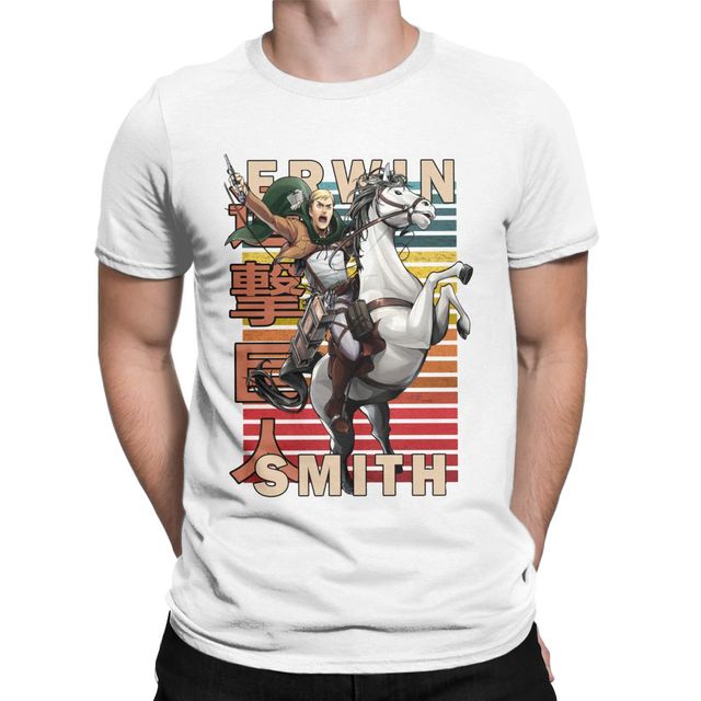 T-Shirt Maglietta L'Attacco dei Giganti Erwin Smith