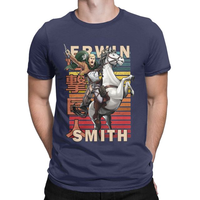 T-Shirt Maglietta L'Attacco dei Giganti Erwin Smith