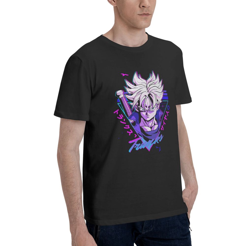 T-shirt Trunks du Futur Dragon Ball Manga Floqué Adulte Homme Femme Courtes Manches