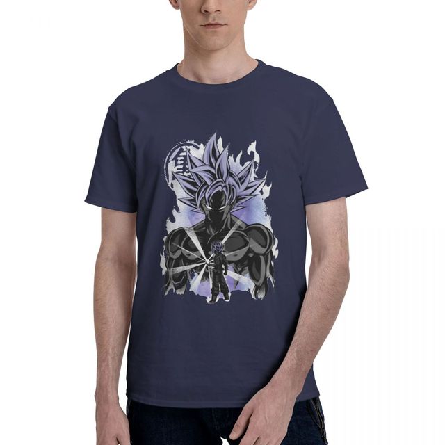 T-shirt Goku Ultra Instinct Dragon Ball Super Manga Floqué Adulte Homme Femme Courtes Manches