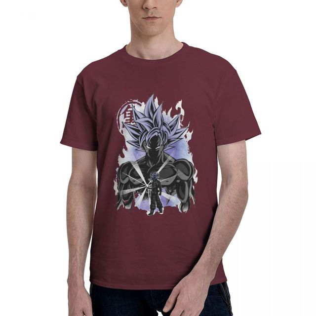 T-shirt Goku Ultra Instinct Dragon Ball Super Manga Floqué Adulte Homme Femme Courtes Manches