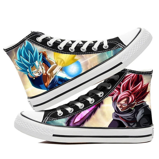 Chaussures Vegeto Blue vs Black Goku Rosé Dragon Ball Baskets Sneakers Adulte Homme Femme