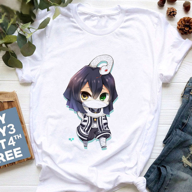 T-shirt Enfant Obanai Iguro Demon Slayer Garçon Fille