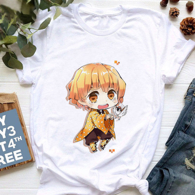 T-shirt Enfant Zenitsu Demon Slayer Garçon Fille