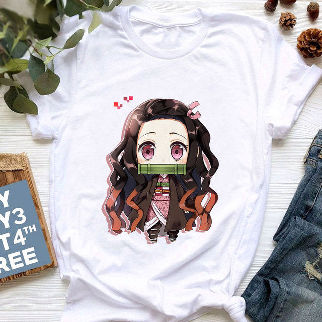 T-shirt Enfant Nezuko Demon Slayer Garçon Fille