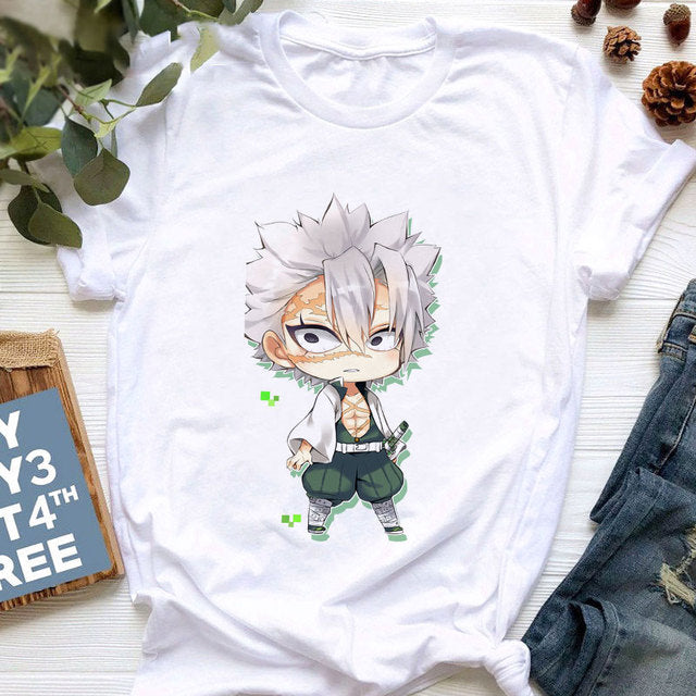 T-shirt Enfant Sanemi Shinazugawa Demon Slayer Garçon Fille