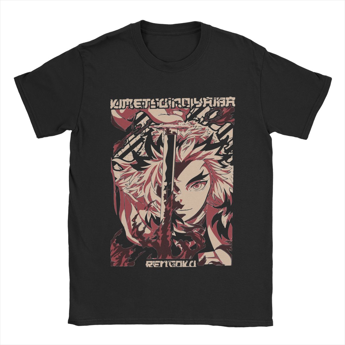 T-shirt Kyojuro Rengoku Pilastro della Fiamma Demon Slayer