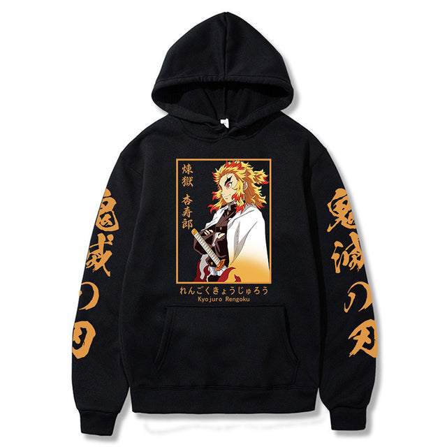 Sweat Demon Slayer Kyojuro Pilier de la Flamme  noir