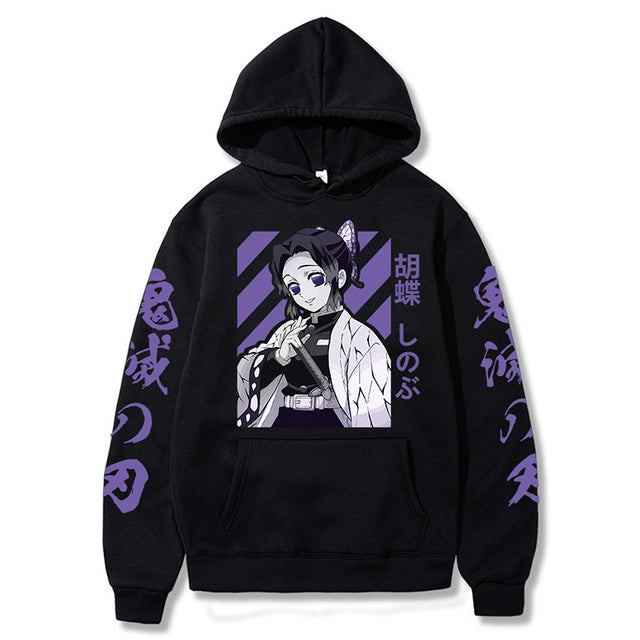 Demon Slayer Shinobu Hoodie Erwachsene Männer Frauen Langarm