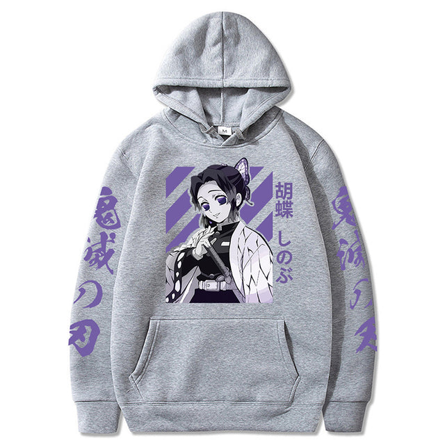 Demon Slayer Shinobu Hoodie Erwachsene Männer Frauen Langarm