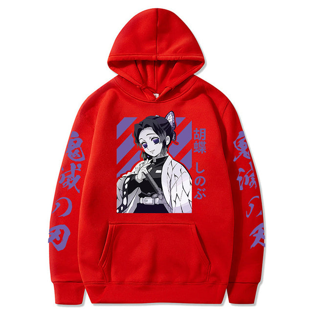 Demon Slayer Shinobu Hoodie Erwachsene Männer Frauen Langarm