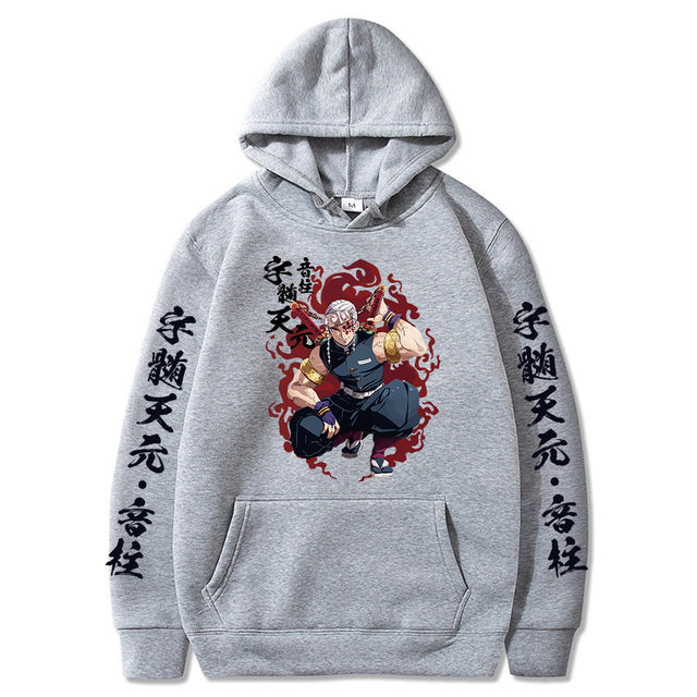 Sweat à Capuche Demon Slayer Tengen Adulte Homme Femme Manches Longues