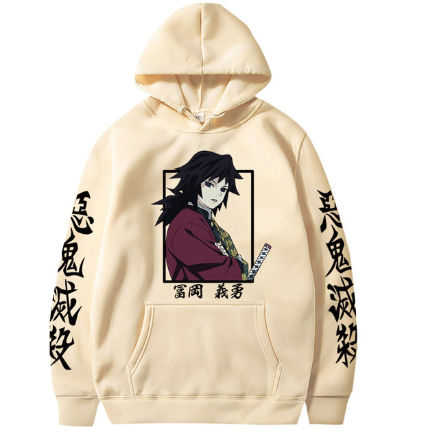 Dämon Slayer Giyu Tomioka Hoodie Erwachsene Männer Frauen Langarm