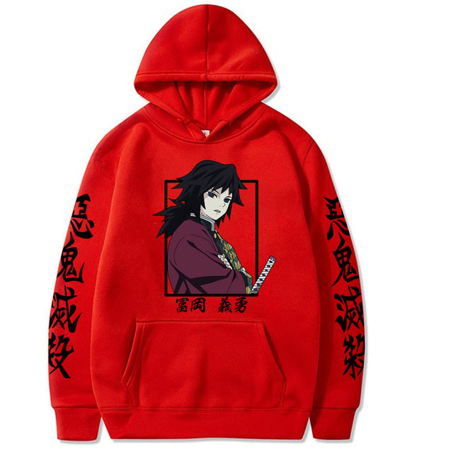 Dämon Slayer Giyu Tomioka Hoodie Erwachsene Männer Frauen Langarm