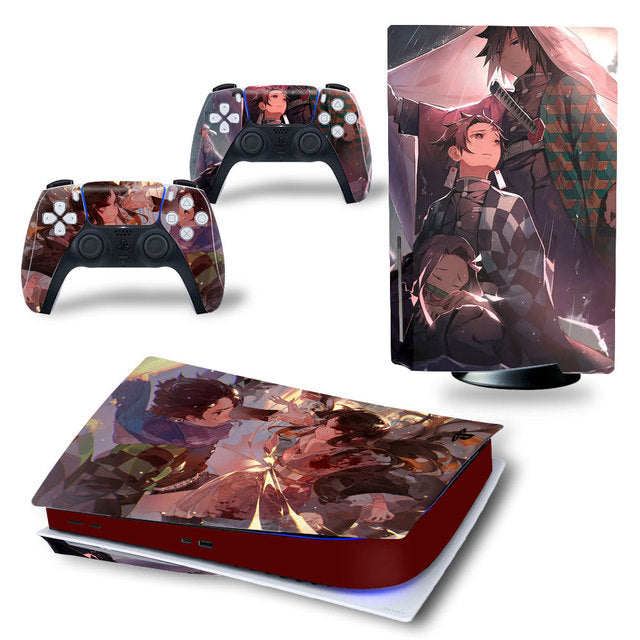 PS5 Aufkleber Giyu Tanjiro Nezuko Dämonentöter