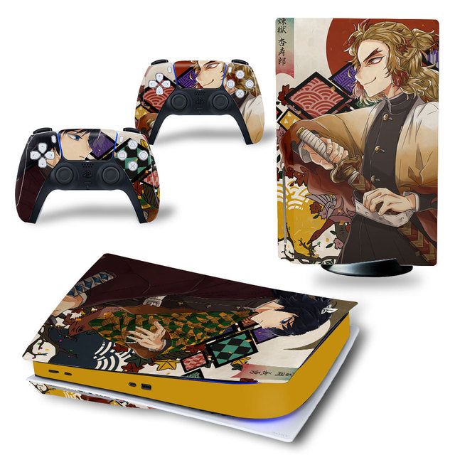 Sticker PS5 Kyojuro & Giyu Demon Slayer