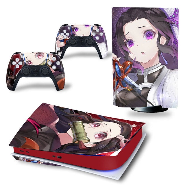Sticker PS5 Shinobu &amp; Nezuko Demon Slayer