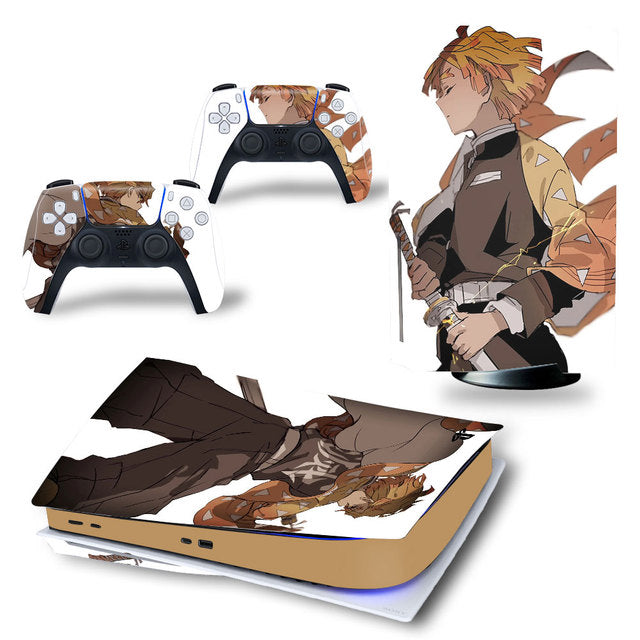 Sticker PS5 Zenitsu Demon Slayer