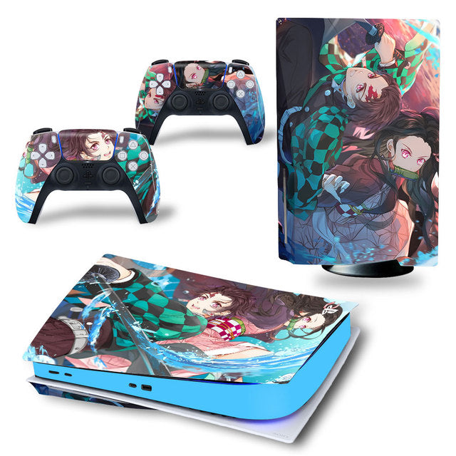 Sticker PS5 Tanjiro Nezuko Demon Slayer