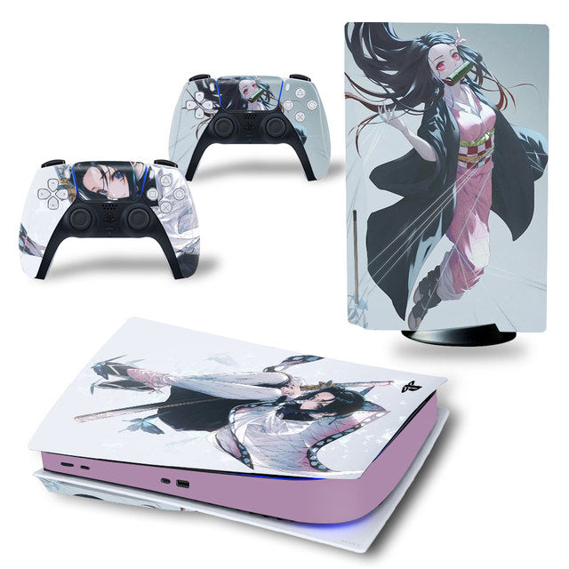 Sticker PS5 Shinobu et Nezuko Demon Slayer