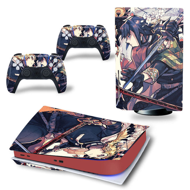 PS5-Aufkleber Giyu x Kyojuro Demon Slayer