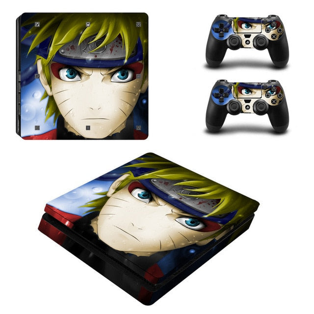Sticker pour PS4 Slim "Naruto Uzumaki" Naruto Autocollant Playstation Console &amp; Manette