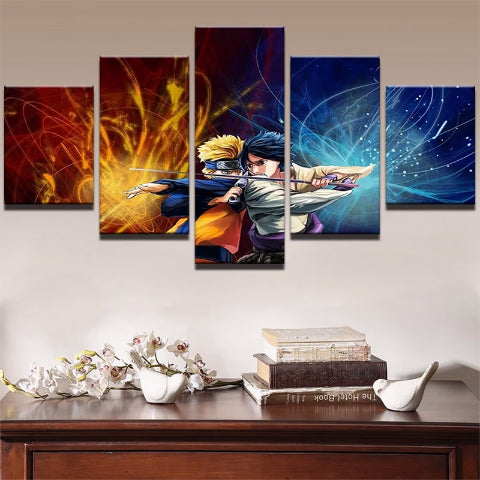 Tableau Naruto et Sasuke