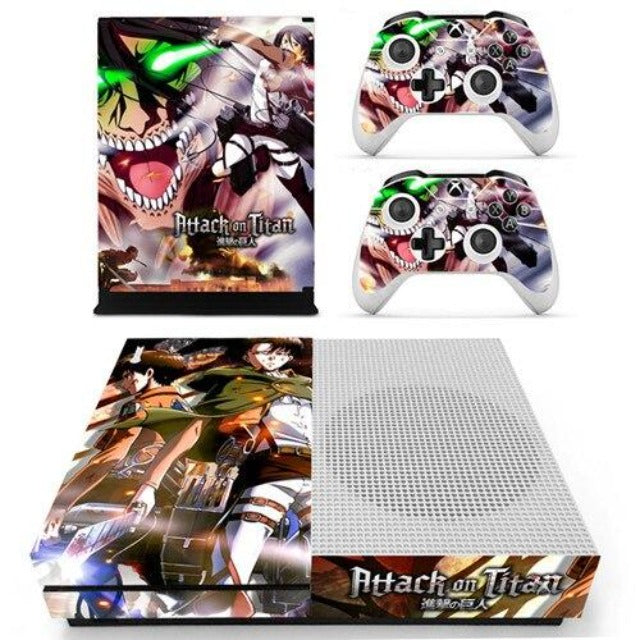 Decalcomania Xbox AOT di Eren Levi Mikasa