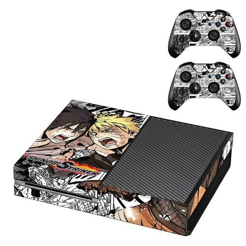 XboX One Adesivo Naruto e Sasuke Shinobi Striker Console e Controller Adesivo Manga