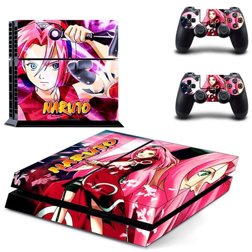Sticker PS4 "Sakura Haruno" Naruto Autocollant Playstation Console & Manette