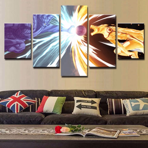 Tableau 5 pièces Naruto