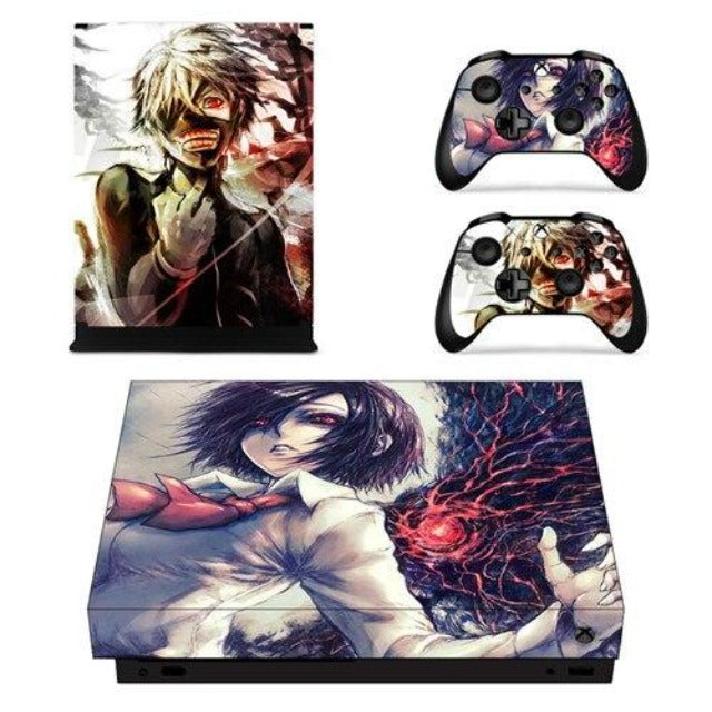 Adesivo XboX One Tokyo Ghoul Touka e Ken Tagune Adesivo per console e controller