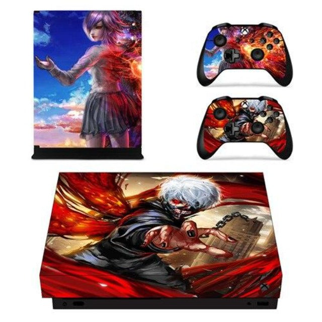 XboX One-Aufkleber Touka &amp;amp; Ken Kaneki Tokyo Ghoul Konsolen- und Controller-Aufkleber