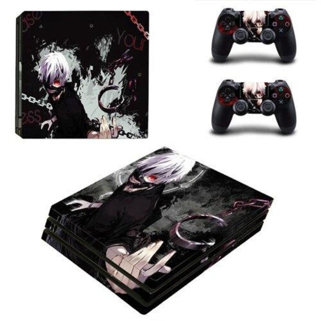 Sticker PS4 Ken Kaneki Tokyo Ghoul Autocollant Playstation Console &amp; Manette