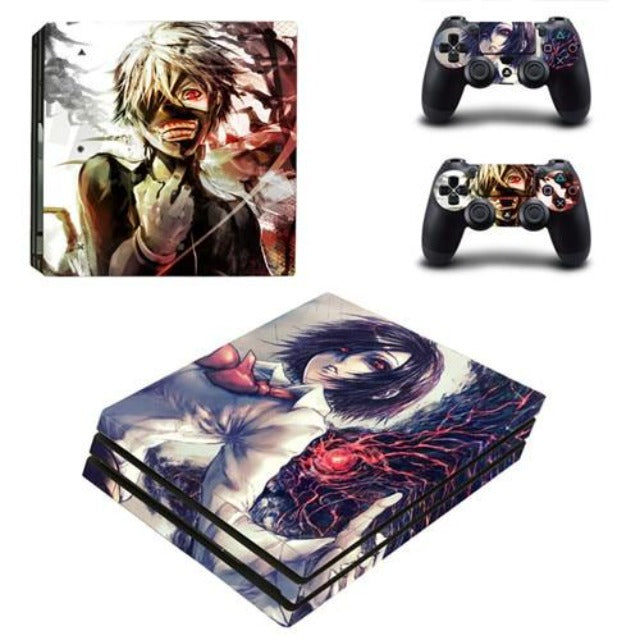 Sticker PS4 Touka &amp; Ken Kagune Tokyo Ghoul Autocollant Playstation Console &amp; Manette