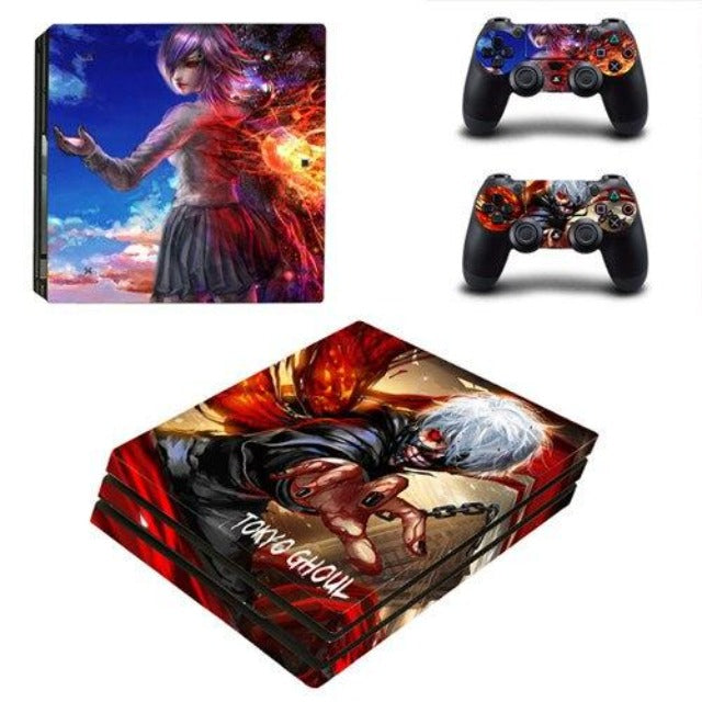 Sticker PS4 Ken Kaneki et Touka Tokyo Ghoul Autocollant Playstation Console &amp; Manette