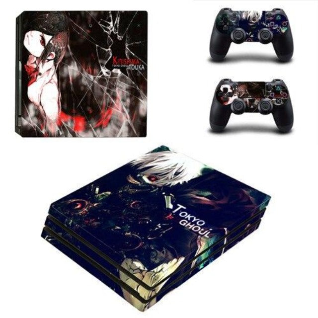 Sticker PS4 Touka &amp; Ken Kaneki Tokyo Ghoul Autocollant Playstation Console &amp; Manette