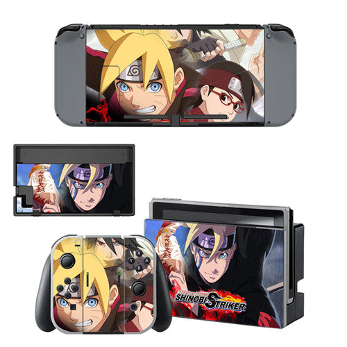 Nintendo Switch Aufkleber "Boruto vs Hokage" Naruto Konsole &amp;amp; Controller Aufkleber