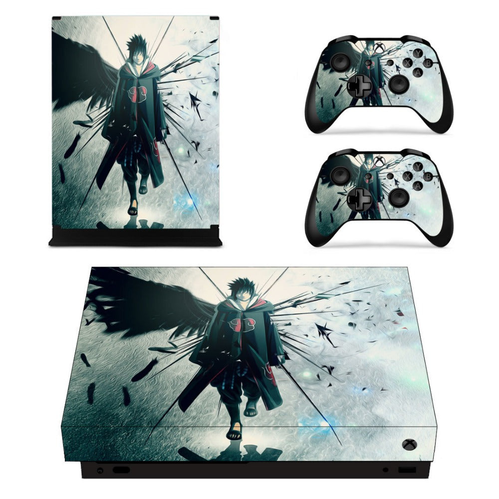 Sticker XboX Sasuke Akatsuki Autocollant Console &amp; Manette Manga Naruto