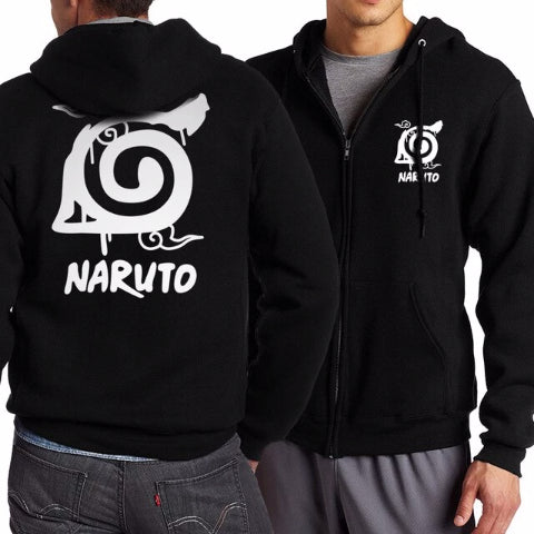 Veste Boruto Adulte Homme Femme Polaire Mi Saison Capuche Manga Naruto Manteau Blouson