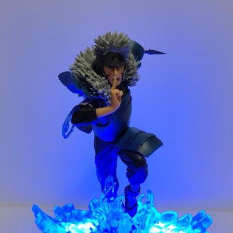 Tobirama Senju Lampada al neon a LED per la decorazione del comodino o dell'ufficio Manga Naruto