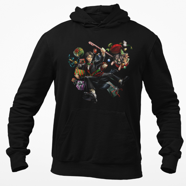 Sweat Eren Noël Attaque Des Titans noir